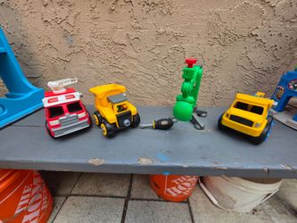 Toy Trucks and Crane