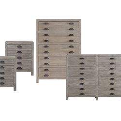 Quality Bedroom Furniture Set including Dresser, Chest and Two Nightstands