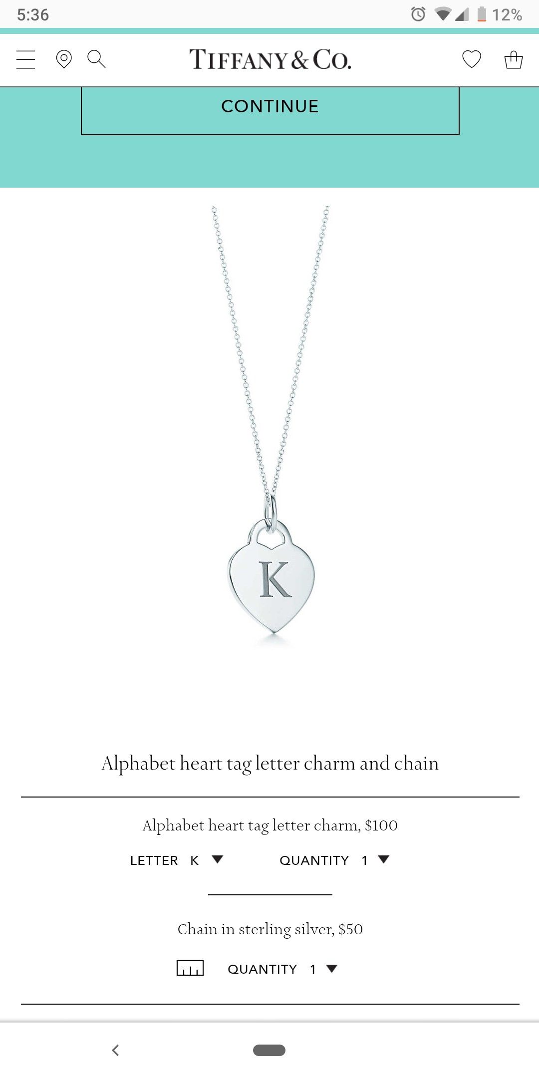 Tag Letter Charm 