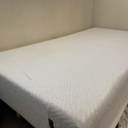 Serta - Memory Foam Mattress, Twin Size & Bed frame