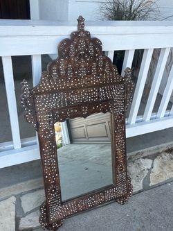Handmade Antique Arabesque sea shells Mirror