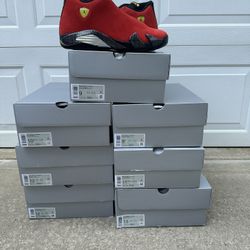 Size 9, 9.5, 10.5, 11.5, 12, 13 - Jordan 14 Ferrari 2025
