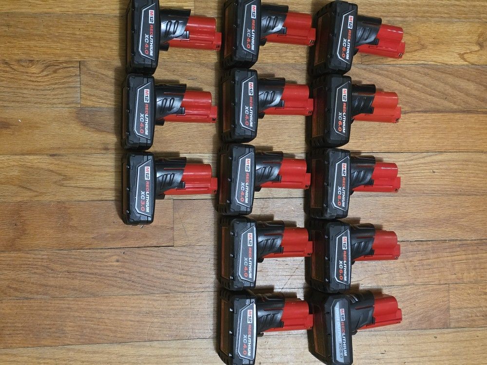 NEW MILWAUKEE M12 BATTERIES
