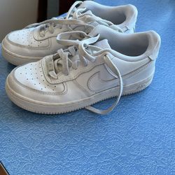 Nike Air Force ones, Low Top, White On White 
