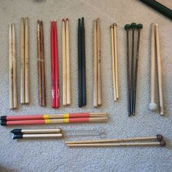 Drumsticks and Mallets