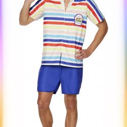 Mens  Barbie The Movie Allan Kit Shirt Halloween Costume Small/ Medium, Lg/Xl