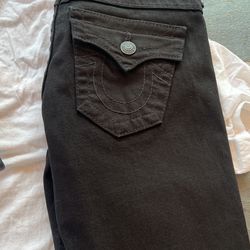 Pantal n TRUE RELIGION Sazes 26 De Mujer Color Negro Mezclilla for