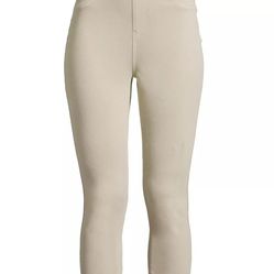 Time and Tru High Rise Pull On Fitted Stretch Capri Jeggings Medium