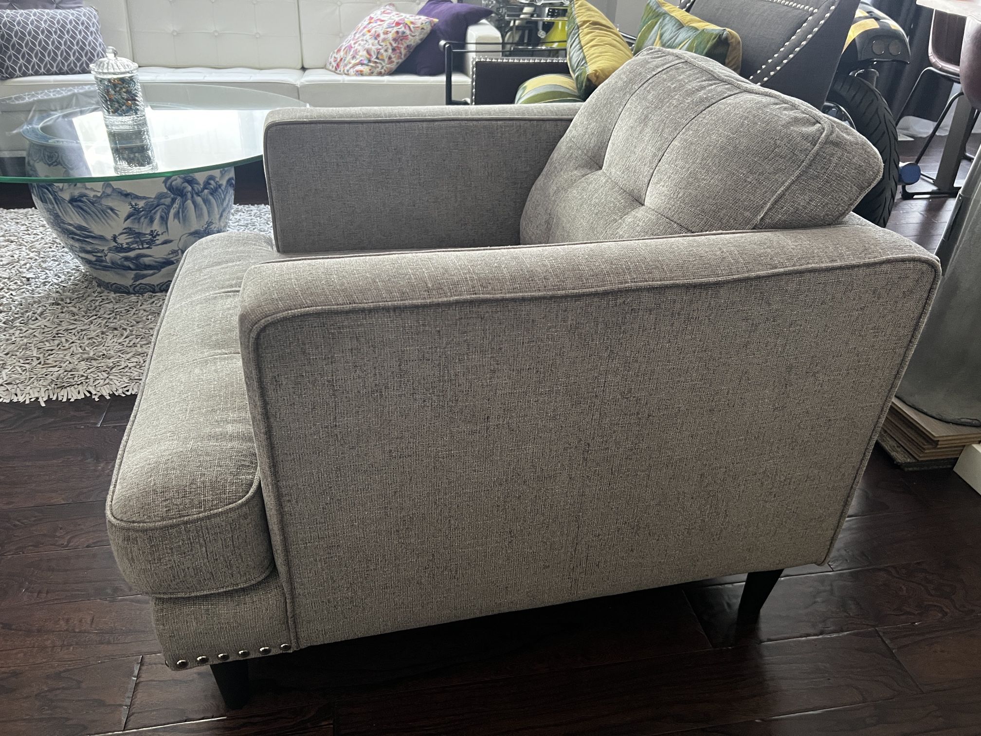 Grey Armchair Like New