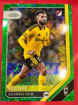 2026 Topps Chrome MLS Diego Rossi #78 Green Mini-Diamond Refractor /99
