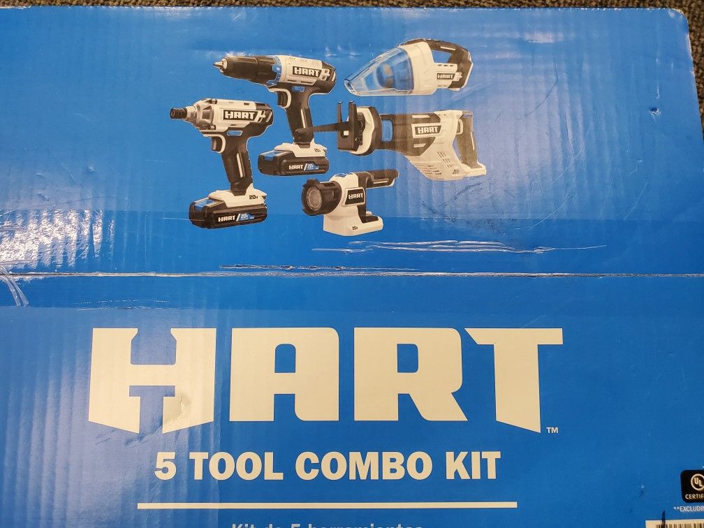 HART 5 TOOL COMBO KIT BRAND NEW 