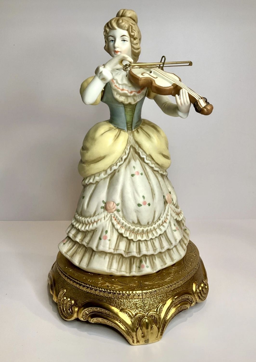 Vintage Capodimonte Porcelain Musical Figurine Sculptor SCHUBERT SERE