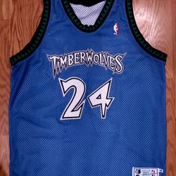 Authentic Minnesota Timberwolves Tom Gugliotta Starter NBA Jersey 