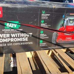 60v Toro Lawnmore Self-propelled 22" New In Box Baterie And Charger Included Also Anyother Boxes $125 Each Box BATERIE And Charger Included All New 