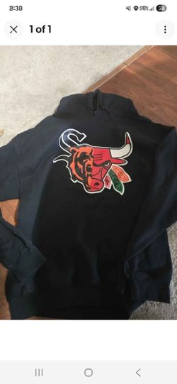 CHICAGO BEARS BLACKHAWKS SOX BULLS HOODIE NEW LARGE