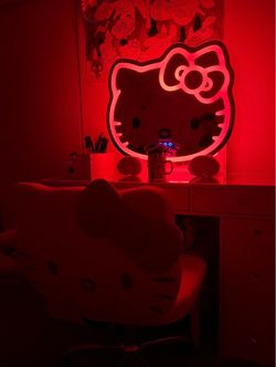 Hello Kitty RGB Wall Mirror 2.0 W/ Bluetooth Speakers and Specialty Base