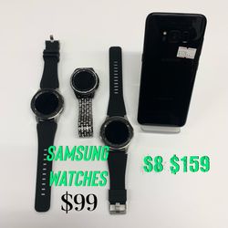 SAMSUNG WATCHES $99& S8 SPECIAL PRICE TODAY $159