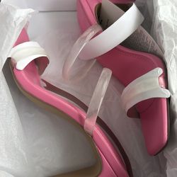 The Drop Avery Pink Clear size 6.5