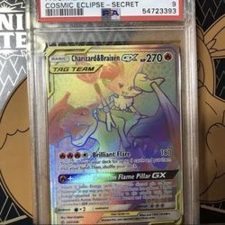 Cosmic Eclipse Charizard And Braixen PSA 9 MINT