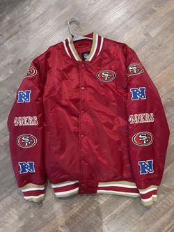 Nfl 49ers Gold Satin Jacket size medium for Sale in Hayward, CA - OfferUp