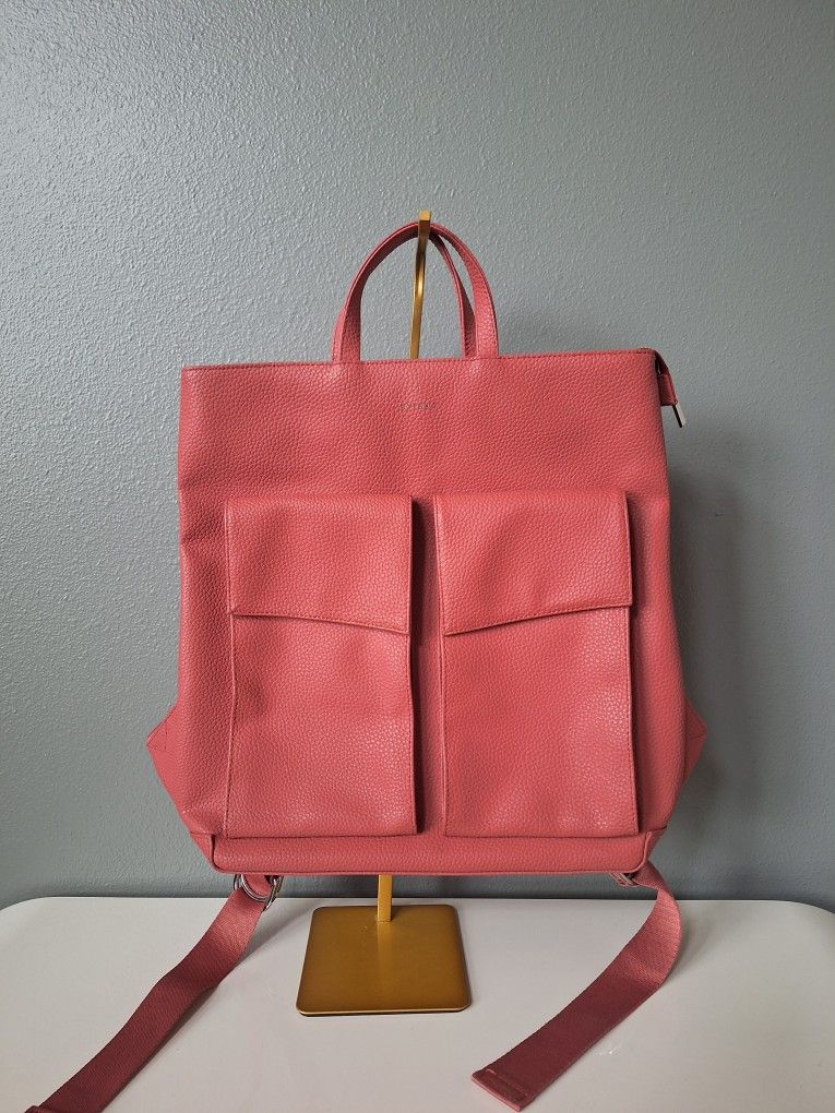 Matt & Nat Myron Vegan Leather Backpack Pink