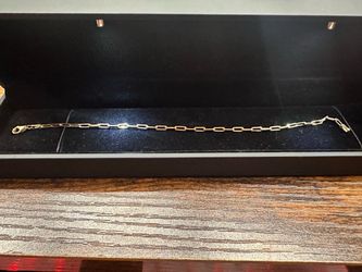 Gold Paperclip Chain Bracelet