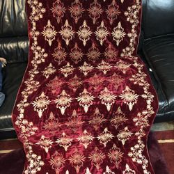 Velvet Embroidered Shawl Handmade 