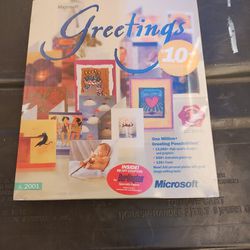 Microsoft MS Greetings Software Version 2000 Greeting Cards Graphics