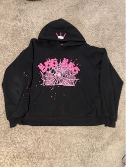 Black and pink spider hoodie