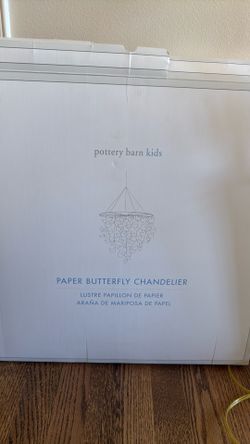 Pottery Barn Pink Butterfly Chandelier Paper
