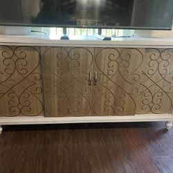Engraved Console Table/Cabinet