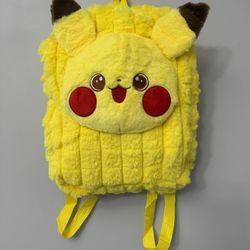Pikachu - Plush Backpack W/ Adjustable Straps 