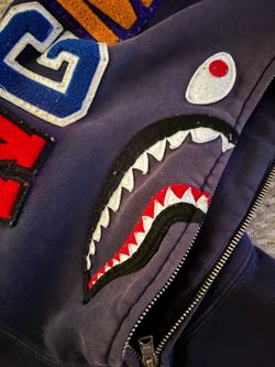 Dark Blue Bape Hoodie