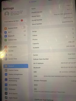 iPad Air 256gb