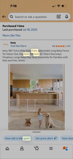 Pet gate baby gate new in box never opened or used