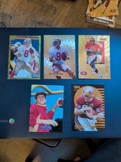 49ers football cards Jerry Rice and Steve Young