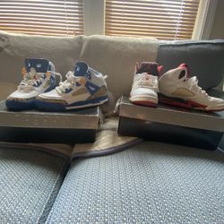 Jordan Spizike And Jordan 5 Fire Red Brand New READ DESCRIPTION 