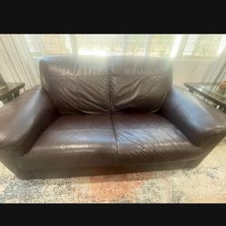 Genuine Leather Sofa Set