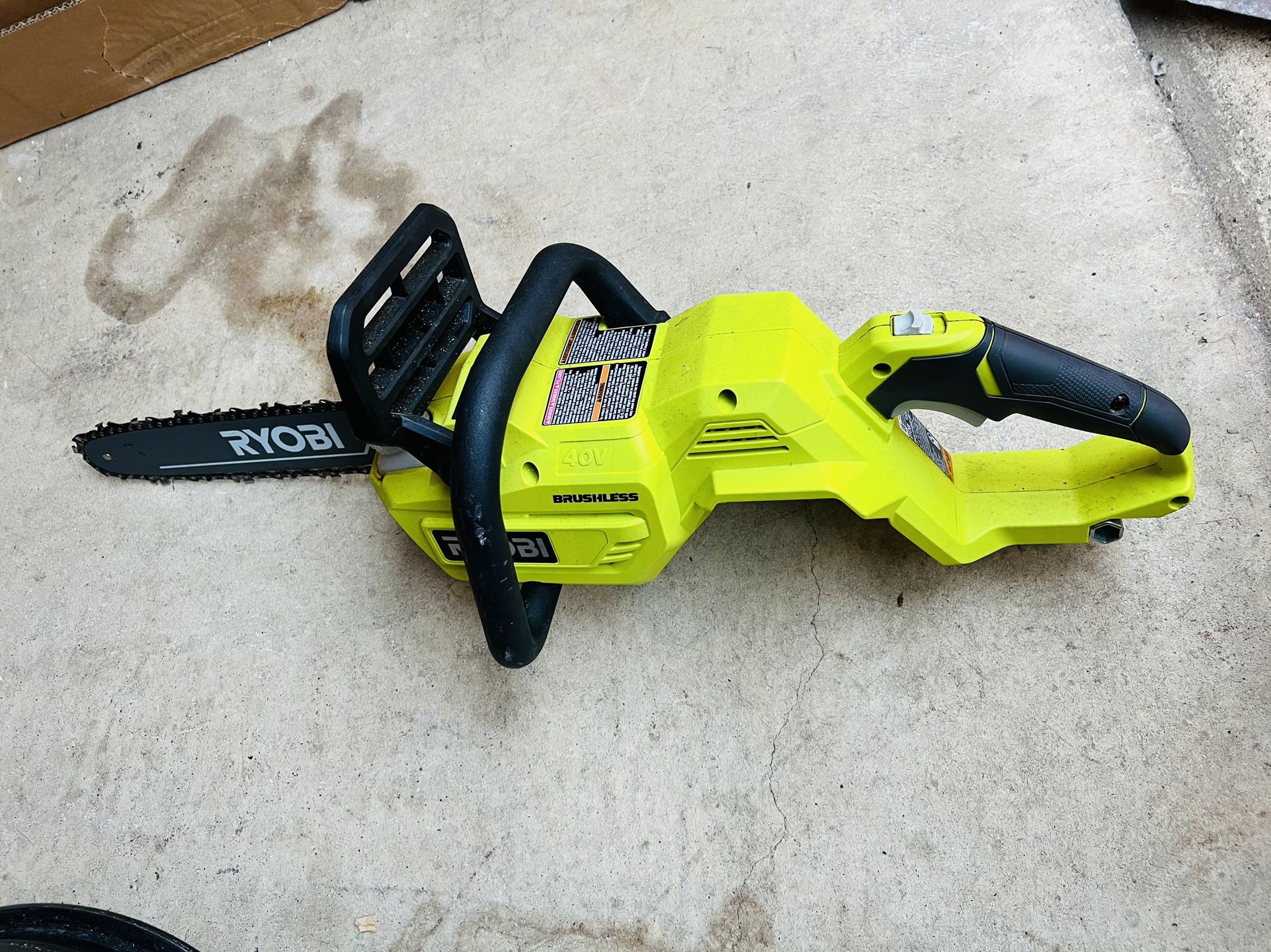 Ryobi 40V HP Brushless 14 in. Battery Chainsaw (Tool Only).