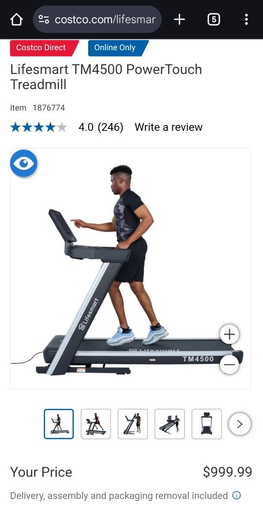 Bundle Deal Lifesmart Treadmill And Echelon Exercise Bike