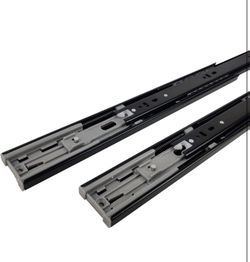 Kuanmin 5 Pairs 20” Black Heavy Duty Soft Close Drawer Slides 