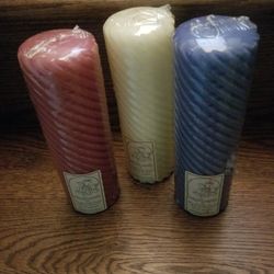 Aet If 3 Pillar 9"  Candles - Brand New In Package 