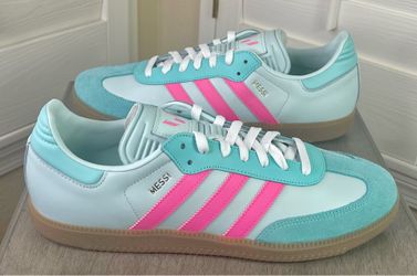 Adidas x Lionel Messi Samba 'Halo Mint Lucid Pink' Shoes - KI8505 - Men’s Size 11.5 - New w/Tags