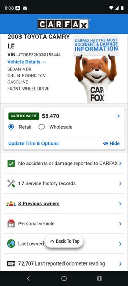 2003 Toyota Camry