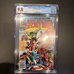 Rare 9.8 CGC Marvel Super Heroes Secret Wars #1