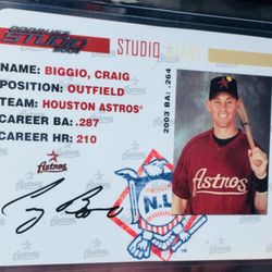Craig Biggio “STUDIO STARS” ASTROS