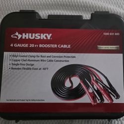 New Husky 4 Gauge 20ft Booster Cables