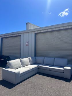 🛋️Modern Light Gray Sectional Sofa | COUCH+DELIVERY – $550