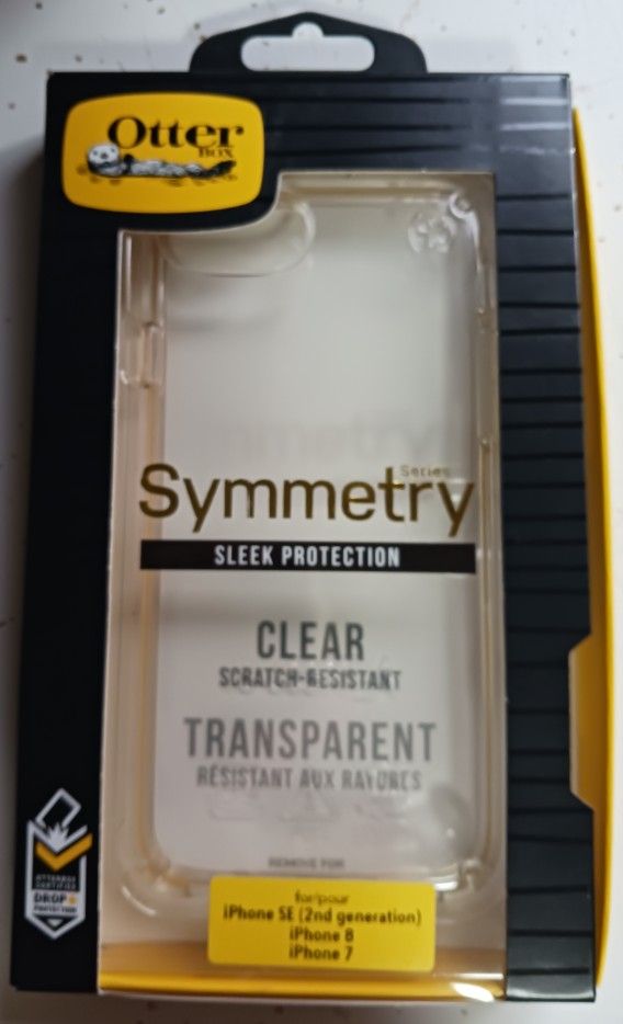 NEW OTTER BOX SYMMETRY SLEEK PROTECTION CLEAR SCRATCH RESISTANT CELL PHONE CASE ORIG. RETAIL $40