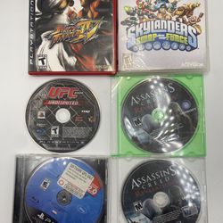 Bundle Lot Of 6 PlayStation 3 Video Games PS3 Street Fighter IV Capcom Ubisoft